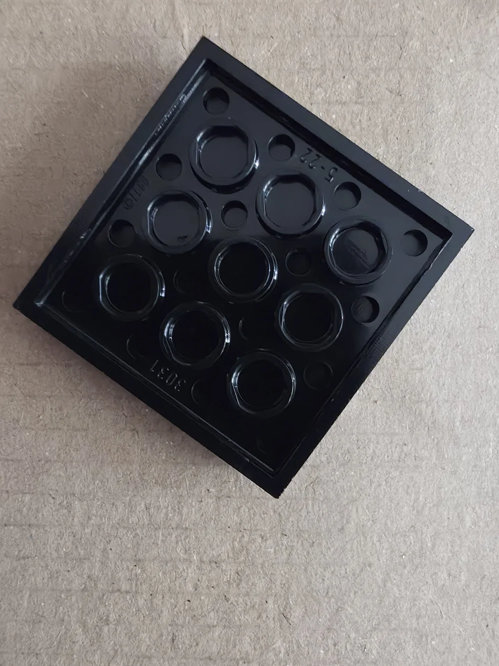 Lot of 10 Genuine LEGO Black 4x4 Stud 3031 Flat Base Plates Brick Building Part